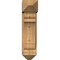 Ekena Millwork Olympic Arts and Crafts Rough Sawn Bracket w/ Offset Brace, Western Red Cedar, 8"W x 20"D x 32"H BKT0806X20X32OLY03RWR - alternate 3